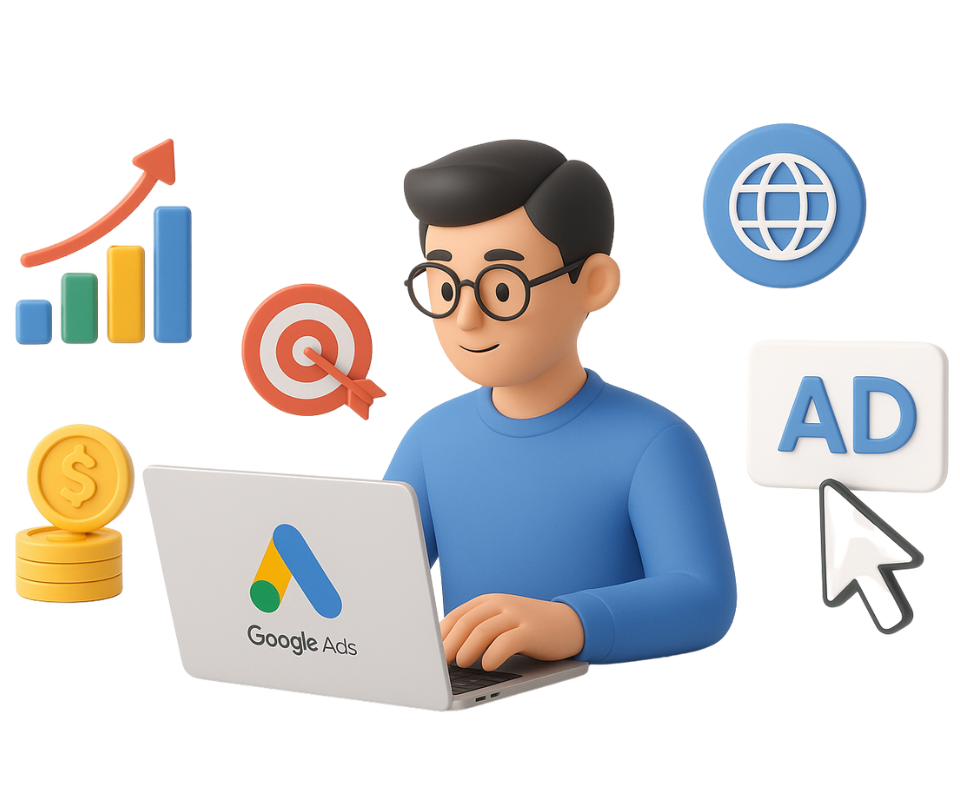 Google Ad Service Google Ad Service by Vikdwell Digital Marketing Agency – expert Google Ads management to grow businesses online with targeted PPC campaigns, keyword research, ad copy optimization, remarketing strategies, display ads, and conversion-focused ad setups designed to maximize ROI and brand visibility.