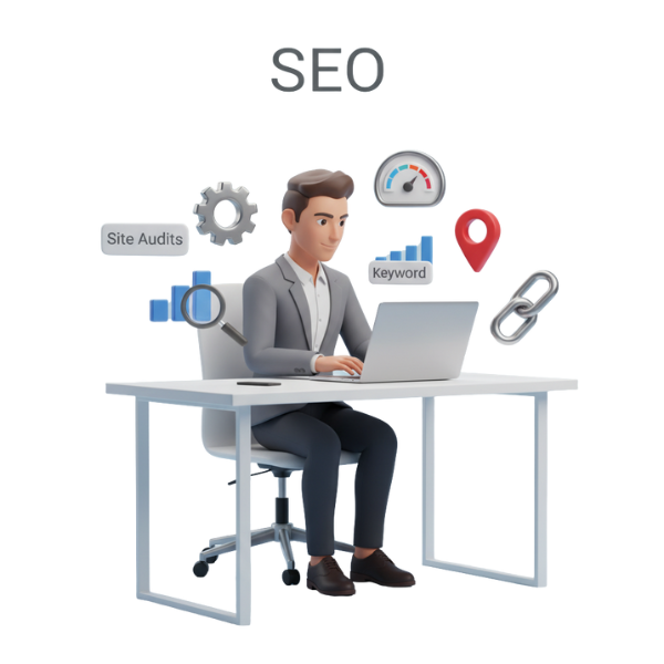 SEO Service how the best seo agency works for you with professional seo services icons vikdwell digital marketing agency