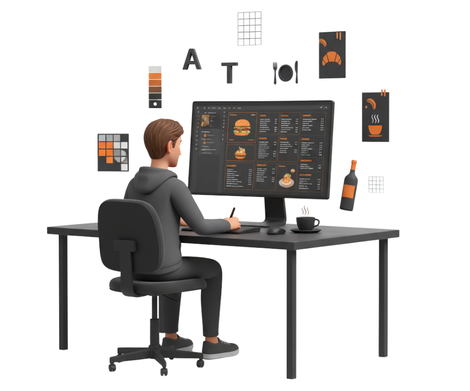 Menu Design Service vikdwell – creative and modern menu design service